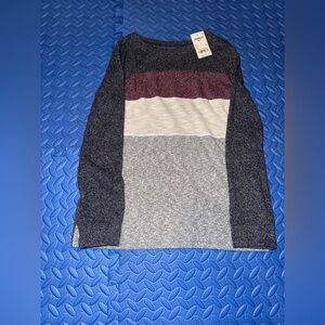 Oshkosh BigoshMaroon and Gray Knit Sweater